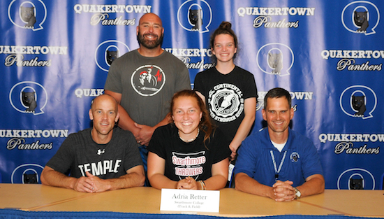 Quakertown's Retter to Compete in Track & Field at Swarthmore